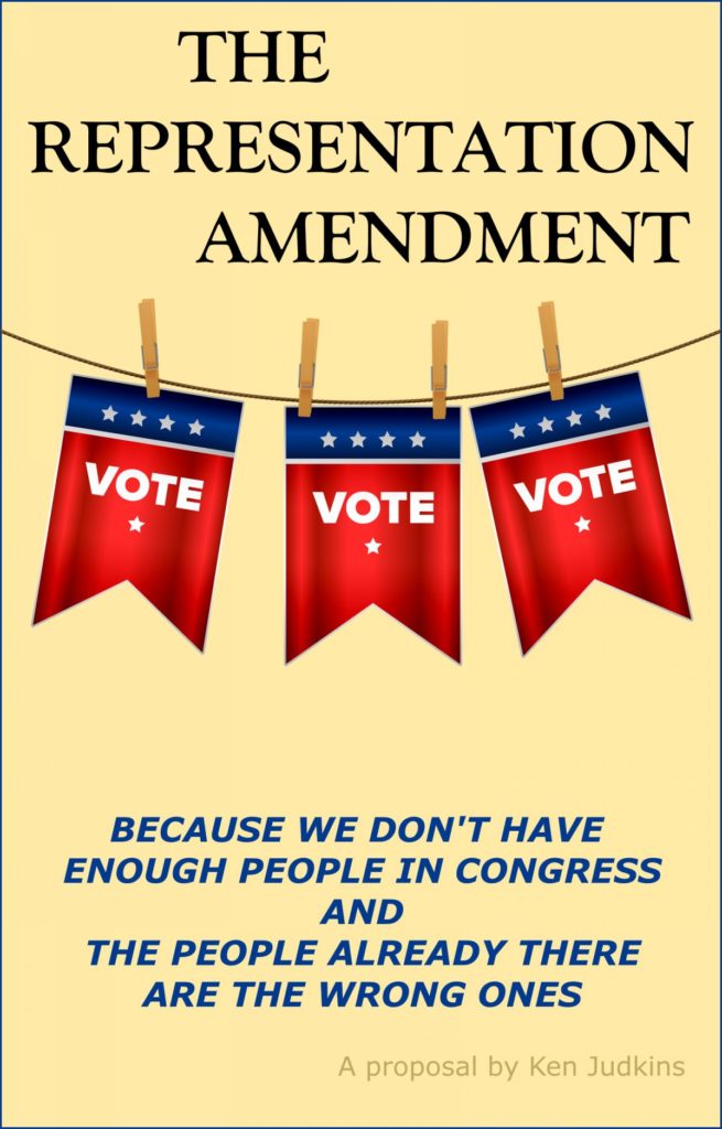 Front cover image of the book,The Representation Amendment, available on Amazon today.